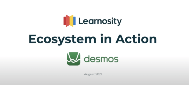 Partner ecosystem in action: Learnosity and Desmos