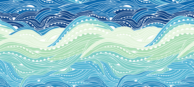 Abstract illustration of waves