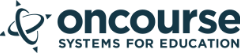 onCourse logo in greyscale