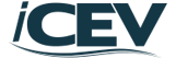 Logo for iCEV in greyscale
