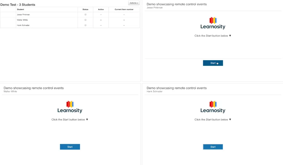 Live progress reporting